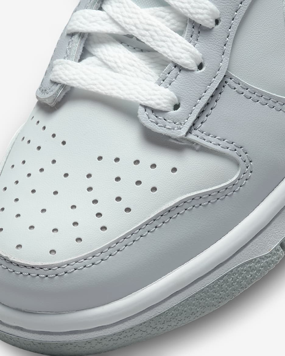 Nike Dunk Low GS Pure Platinum White Wolf Grey